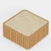 Flutera Fluted Aluminium Outdoor Coffee Table with Sintered Stone Top