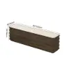 80" Ash Wood Walnut TV Stand with Sintered Stone Top