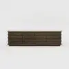 80" Ash Wood Walnut TV Stand with Sintered Stone Top