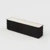 80" Ash Wood Black TV Stand with Sintered Stone Top