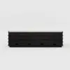 80" Ash Wood Black TV Stand with Sintered Stone Top