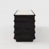 80" Ash Wood Black TV Stand with Sintered Stone Top