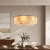 8-Light Tiered Chandelier Alabaster-Look 62cm
