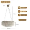 8-Light Tiered Chandelier Alabaster-Look 62cm