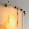 8-Light Tiered Chandelier Alabaster-Look 62cm