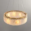 8-Light Tiered Chandelier Alabaster-Look 62cm