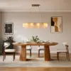 12-Light Linear Chandelier Alabaster-Effect 2-Tier Dining Chandelier 102cm