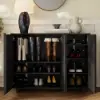 Picture of Lineva 48" Ash Wood Veneer Shoe Storage Fluted Entryway Cabinet – AUD-H3145