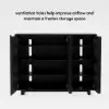 Picture of Lineva 48" Ash Wood Veneer Shoe Storage Fluted Entryway Cabinet – AUD-H3145