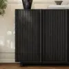Picture of Lineva 48" Ash Wood Veneer Shoe Storage Fluted Entryway Cabinet – AUD-H3145
