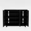 Picture of Lineva 48" Ash Wood Veneer Shoe Storage Fluted Entryway Cabinet – AUD-H3145