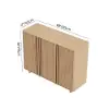 Lineva 48" Ash Wood Veneer Shoe Storage Fluted Entryway Cabinet – AUD-H3146