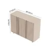 Lineva 48" Ash Wood Veneer Shoe Storage Fluted Entryway Cabinet – AUD-H3147