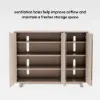 Lineva 48" Ash Wood Veneer Shoe Storage Fluted Entryway Cabinet – AUD-H3147