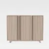 Lineva 48" Ash Wood Veneer Shoe Storage Fluted Entryway Cabinet – AUD-H3147