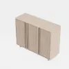 Lineva 48" Ash Wood Veneer Shoe Storage Fluted Entryway Cabinet – AUD-H3147