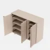 Lineva 48" Ash Wood Veneer Shoe Storage Fluted Entryway Cabinet – AUD-H3147