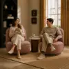 Performance Linen Swivel Slipper Accent Chair, Set of 2