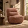 Performance Linen Swivel Slipper Accent Chair, Set of 2