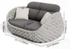 Cocaro 5-Piece Winter Outdoor Smokeless Fire Pit Sofa Set with Coffee Table and Chairs