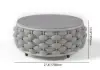 Cocaro 5-Piece Winter Outdoor Smokeless Fire Pit Sofa Set with Coffee Table and Chairs