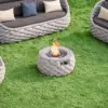Cocaro 5-Piece Winter Outdoor Smokeless Fire Pit Sofa Set with Coffee Table and Chairs