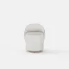Humply White Extendable Leather Makeup Vanity Set with Mirror (48"- 83")