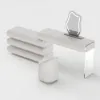 Humply White Extendable Leather Makeup Vanity Set with Mirror (48"- 83")