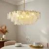 Cloude 100 cm 12-Light Glass Chandelier with Bulbs & Adjustable Height