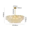 Cloude 100 cm 12-Light Glass Chandelier with Bulbs & Adjustable Height