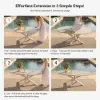 Outdoor 5-Piece Round Sintered Stone Top Extendable Dining Set