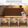Aura 65" Ash Wood Slatted Natural TV Stand with Sintered Stone Top