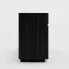 Picture of Aura 65" Ash Wood Slatted Black TV Stand with Sintered Stone Top