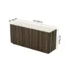 Aura 65" Ash Wood Slatted TV Stand with Sintered Stone Top – AUD-H3169