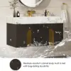 Artis 149cm Tall Bathroom Storage Cabinet & 92cm Wall-Mounted Single Vanity Set