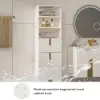 Artis 149cm Tall Bathroom Storage Cabinet & 152cm Wall-Mounted Double Vanity Set – White