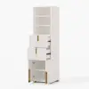 Artis 149cm Tall Bathroom Storage Cabinet & 152cm Wall-Mounted Double Vanity Set – White