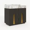 Artis 149cm Tall Bathroom Storage Cabinet & 92cm Single Vanity Set – Matte Black