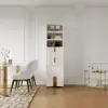 Picture of Artis 149cm Bathroom Storage Cabinet & 152cm Double Vanity Set with Sintered Stone Top – White