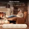 Genuine Leather Power Swivel Rocker Recliner Accent Chair with Phone Holder – AUD-H3177