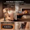 Genuine Leather Power Swivel Rocker Recliner Accent Chair with Phone Holder – AUD-H3177