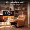 Genuine Leather Power Swivel Rocker Recliner Accent Chair with Phone Holder – AUD-H3177