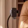 Genuine Leather Power Swivel Rocker Recliner Accent Chair with Phone Holder – AUD-H3177