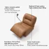Genuine Leather Power Swivel Rocker Recliner Accent Chair with Phone Holder – AUD-H3177