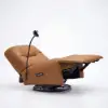 Genuine Leather Power Swivel Rocker Recliner Accent Chair with Phone Holder – AUD-H3177