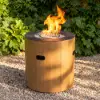 Tevara Outdoor Propane Smokeless Fire Pit Side Table