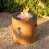 Tevara Outdoor Propane Smokeless Fire Pit Side Table