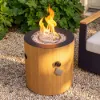Tevara Outdoor Propane Smokeless Fire Pit Side Table