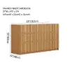 Aura 59" Natural Sintered Stone 6-Drawer Dresser with Lighting
