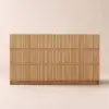 Aura 59" Natural Sintered Stone 6-Drawer Dresser with Lighting